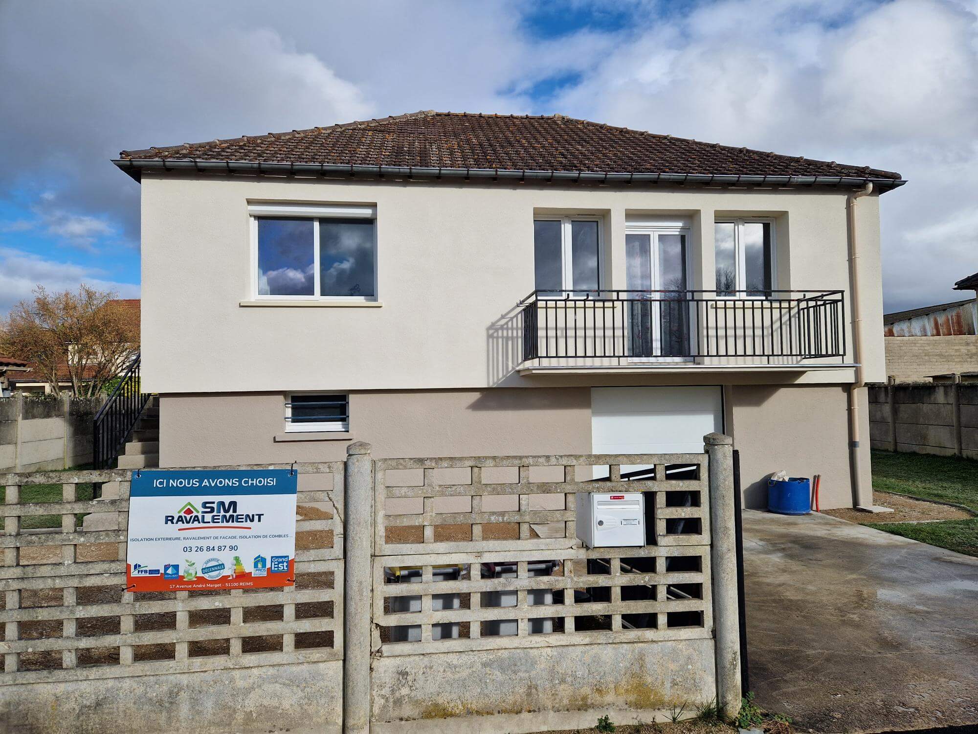 Rénovation complète et isolation extérieure à Sept-Saulx